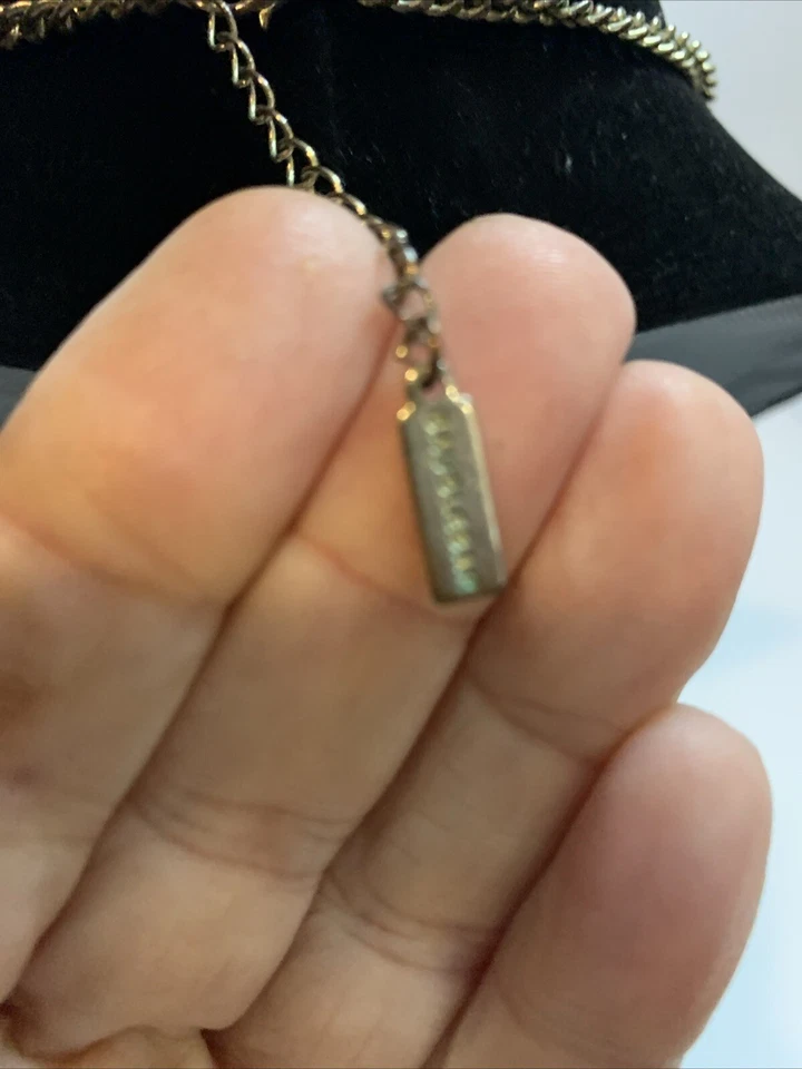 Collar Baublebar 20 Pulgadas Azul Dijes Cristales Lágrima Blanca Collar Foto 4 de 4