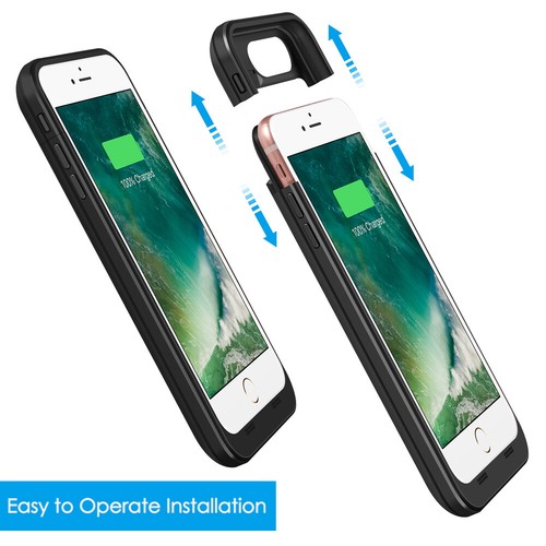 6800mAh For iPhone 6 / 6s plus External Battery Charger Case Power Bank Charging - Picture 4 of 9
