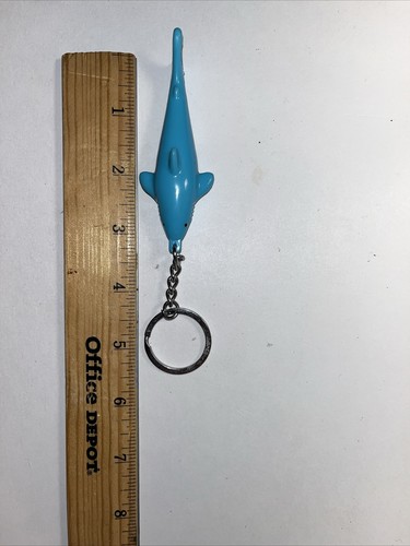Dolphin Keychain Blue Ocean Animal Charm Target Flexible 