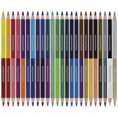 EBERHARD FABER Farbstifte Colori Duo 24 Stück / 48 Farben incl. gold+silber