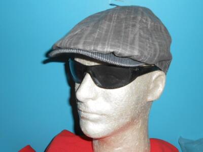 New Lids Authentics 6 Panel Linen Driver Linen Beret Lined Hat Size S/M B75