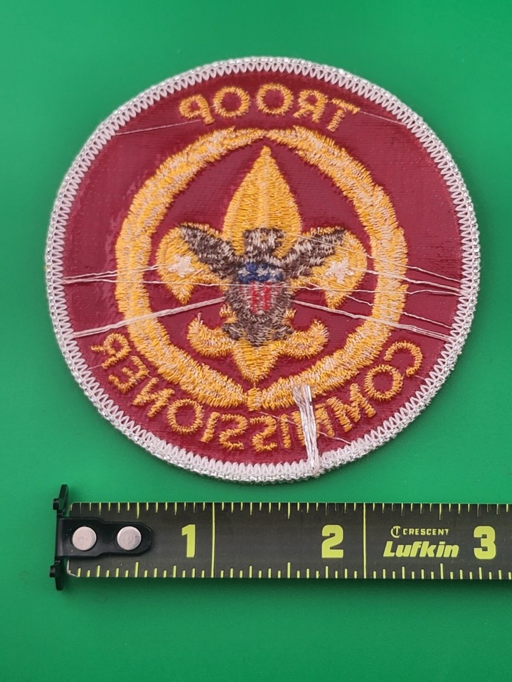 Troop Commissioner Patch With Silver Glitter Border BSA Boy Scouts NEW ...