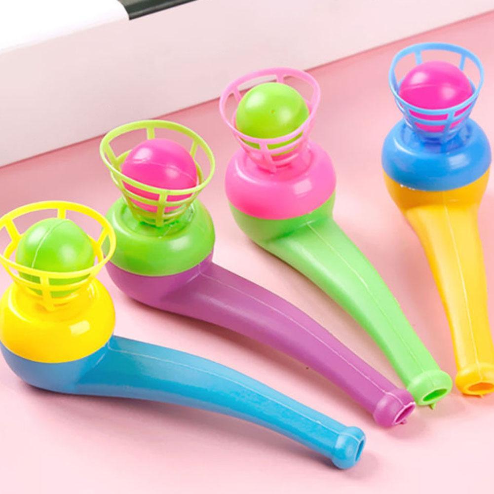 Kid Plastic Pipe Balls Toy Blow Blowing Toys Children Gift Weddings