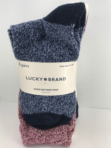 Lucky Brand Damensocken, superweiche Boot Crew Socken, 6er Pack, 36 $ UVP 🎒⛳️ - Bild 7 von 12