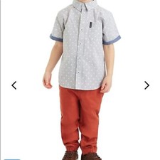 NWT Ben Sherman baby boy joggers and short sleeve shirt set