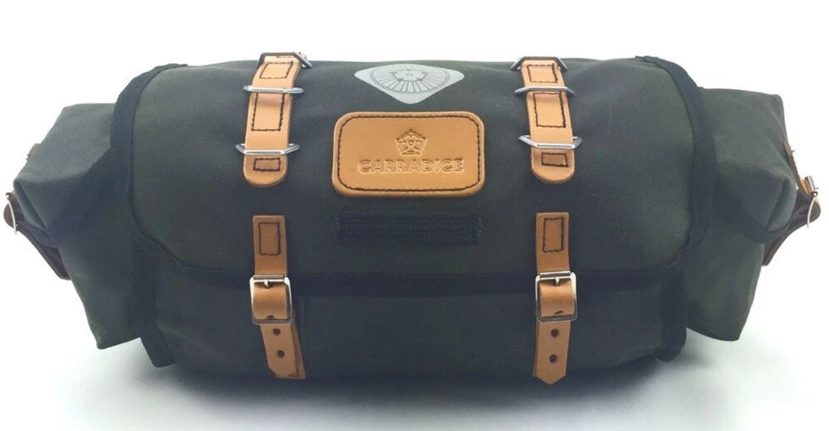 Carradice Barley Cotton u0026 Leather 9l Saddlebag black or green TOUR commute  AUDAX | eBay