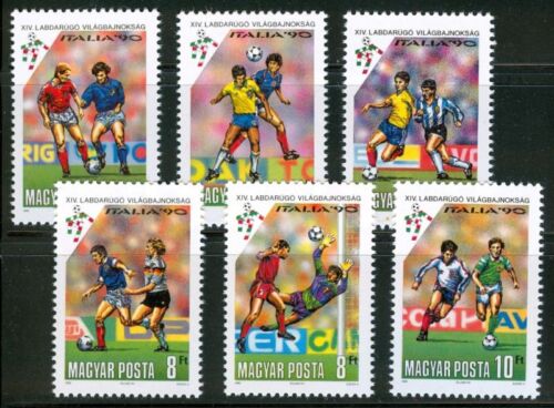 HUNGARY - 1990. World Cup Soccer Chships Cpl. Set MNH! Mi: 3241 - 3246 - Afbeelding 1 van 1