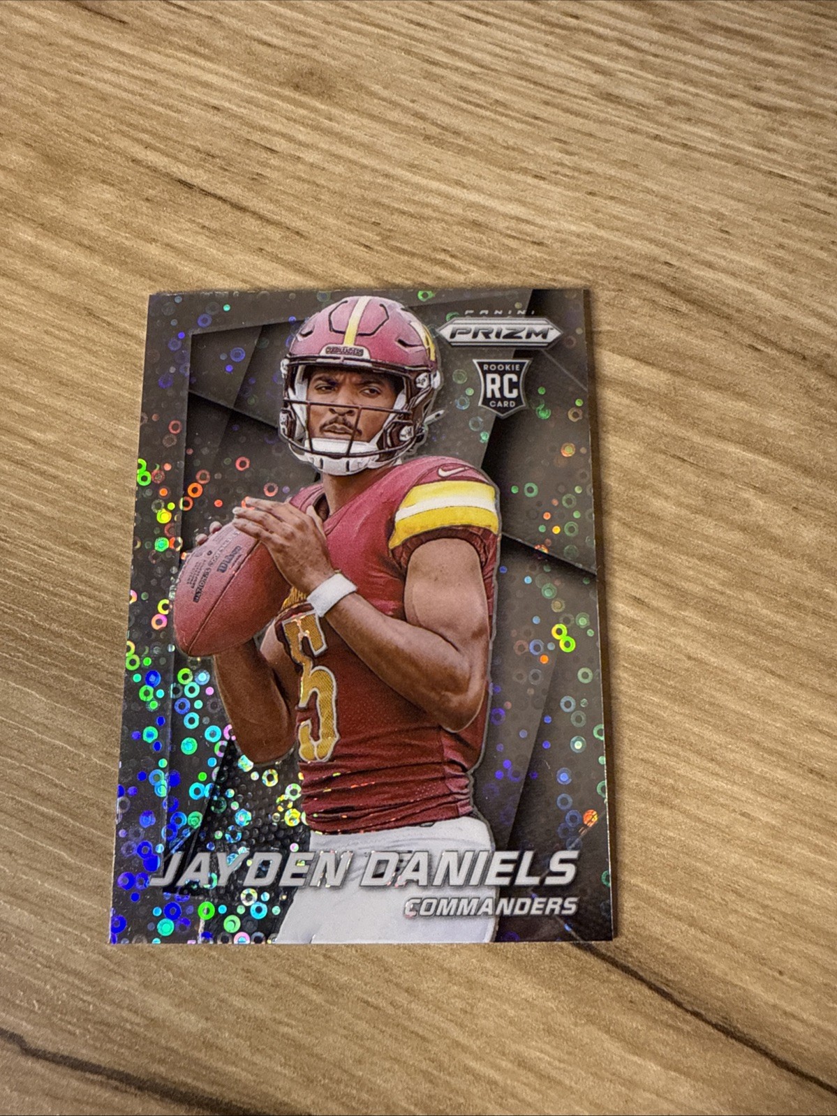 2024 Prizm Jayden Daniels Flashback Rookie RC No Huddle #8 Commanders