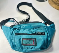 Jordache Basics Teal Nylon Hiking Waist Pack with Adjustable Strap, 2 Pockets