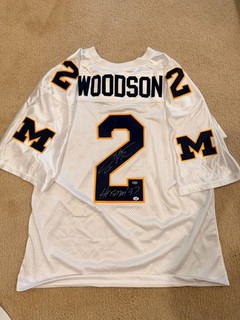 Charles Woodson Signed Michigan Heisman 97 Jersey