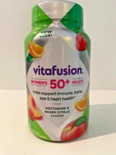Vitafusion Women's 50+ Daily Multivitamin Gummies, 120 Count, EXP 2026