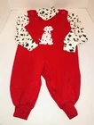 Kelly’s Kids Vintage Red Dalmation Dog Romper Longall Polka Dot Shirt 18m