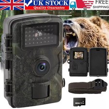 32GB Wildlife Trail Camera 4K 1080P Game Night Vision Outdoor Motion Hunting Cam