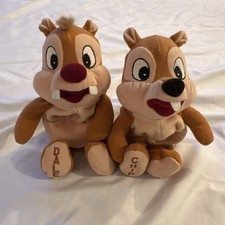 Vintage Disney Store Chip  Dale Chipmunks Plush Mini Bean Bag Plush