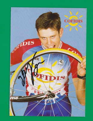 CYCLING cycling card TOM FLAMMANG COFIDIS team 2000 signed