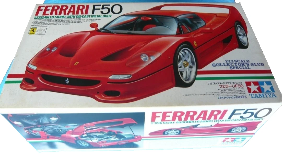 Ferrari F50 1/12スケール ダイキャストモデル Tamiya Ferrari F50 1/12 Collector'S Club Special Semi Assembled