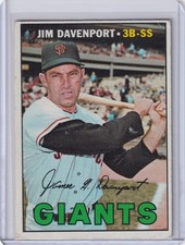 1967 Topps Baseball #441 Jim Davenport - San Francisco Giants