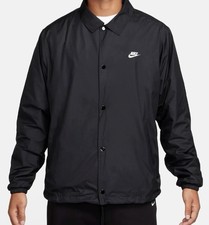 Nike SZ Large Club Men's Black/White Coaches Jacket FN3316-010🏀🏈⚾️🎱⛳️⚽️