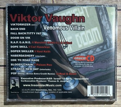 Venomous Villain [PA] by MF Doom (CD, Aug-2004, Insomniac Music