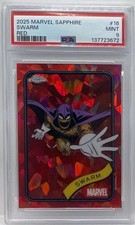 2025 Topps Chrome Sapphire Marvel Comics Swarm #16 Red Refractor #3/5 PSA 9 SSP