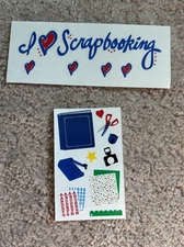 Mrs Grossman's Vintage Creative Memories 2 Love Scrapbooking Sticker Sheets Lot