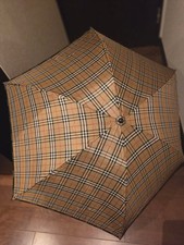 Burberry Folding Umbrella Nova Check Beige Used from Japan