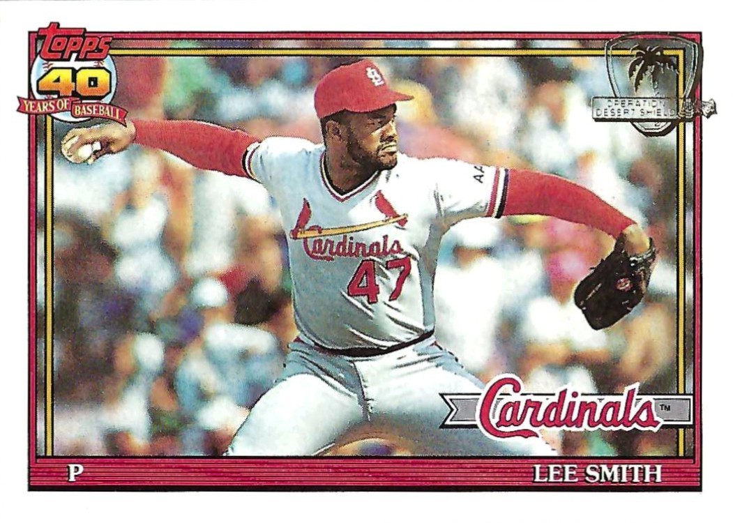 1991 TOPPS DESERT SHIELD LEE SMITH #660