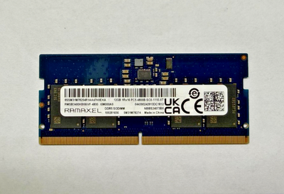 Ramaxel Technology 12GB RAM PC5-4800B DDR5 SO-DIMM LAPTOP MEMORY