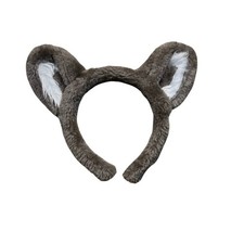Great Wolf Lodge Wolf Ears Child Kid Headband Plush Gray