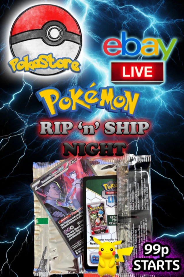 Pokemon Saturday Rips Auctions £1 6/12
