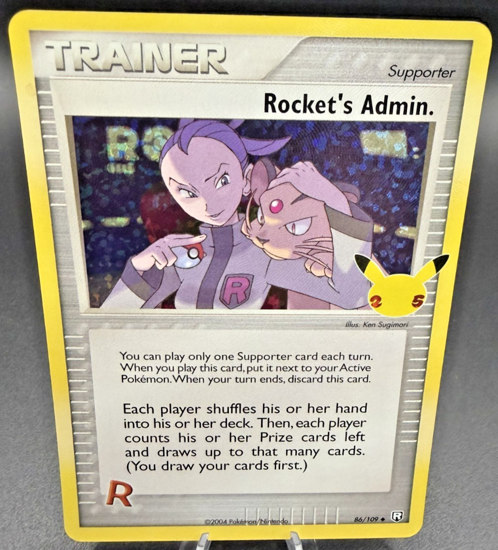 Pokémon Card Rocket's Admin 86/109 Celebrations - Near Mint