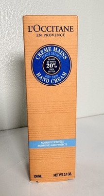 L'Occitane 20% Shea Butter Dry Skin Hand Cream 150ml/5.1fl.oz New In Box