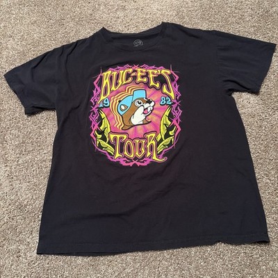 Bucees Shirt Mens Large Black Pink Tour 1982-2021 Short Sleeve Gas Station #47