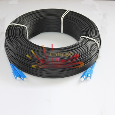 1PC 300M Outdoor SC-SC Duplex FTTH Drop Patch Cord G657 Fiber Optic Cable Jumper