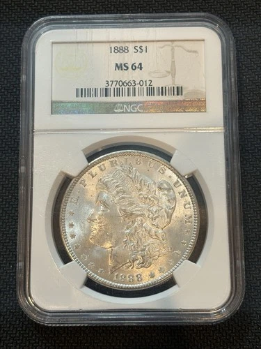 1888 Morgan Silver Dollar NGC MS-64