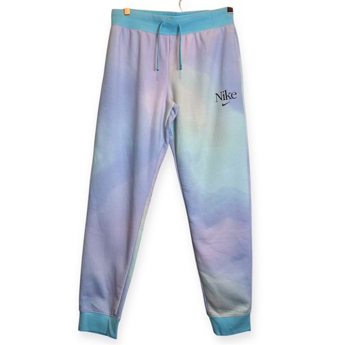 Nike Blue/Purple Tie-Dye Joggers Aura club fleece pants XL/ 29x29