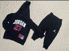 Nike Air Jordan Boy's 2-Piece Set Size 12 Months Red Black White Hoodie