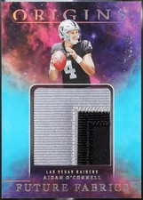 2023 Panini Origins - Future Fabrics Turquoise #FF-AO Aidan O'Connell /49 EX