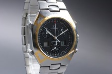 OH Exc + 5 Omega Polaris Seamaster Analog Digital Chronograph Uhr Ref: 386.1231