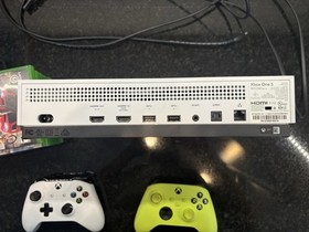 Microsoft Xbox One S 1TB Console Gaming System 1681 Plus 7 Games 2 Controllers