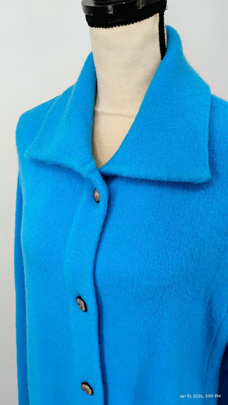Talbots Stand Collar Button Down Duster Coatigan … - image 10