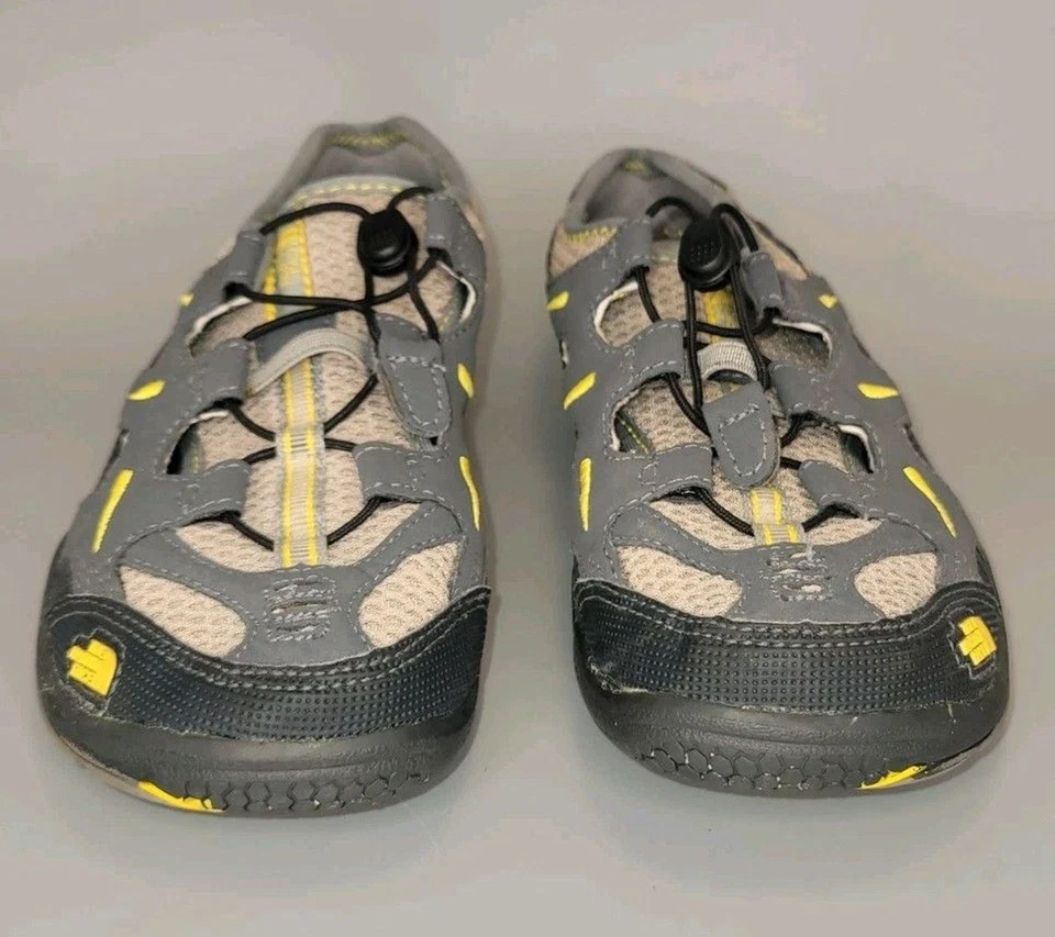 Sandalias The North Face Hedgefrog niños jóvenes 4 grises cordones fáciles de tirar zapatos de agua Foto 3 de 4