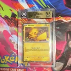 Pokemon TCG SV Temporal Forces Pikachu 051/162 Cosmos Holo Promo Eng BGS 9.5