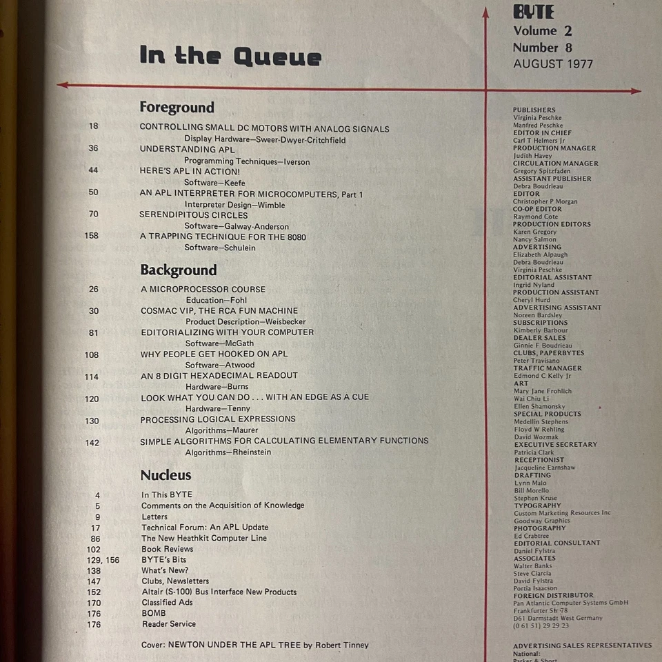 Byte Magazine August 1977 Vol 2 No. 8 Robert Tinney Cover - Image 2 of 3