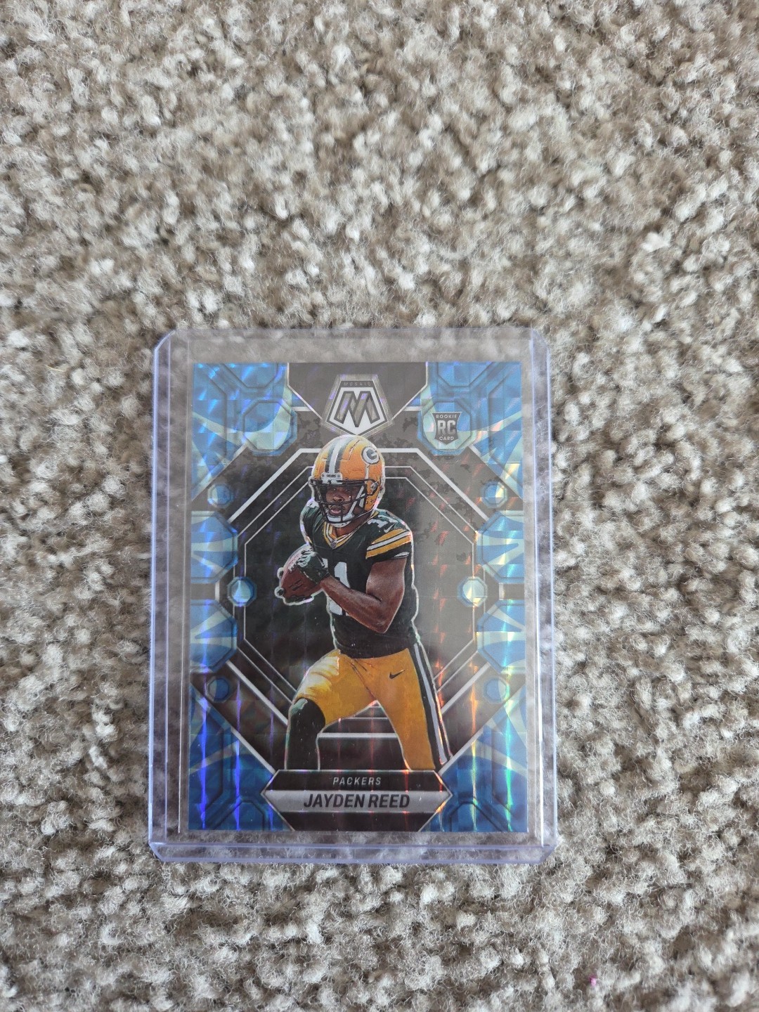 2023 Panini Mosaic - Rookies Jayden Reed #333 Reactive Blue Mosaic Prizm (RC)