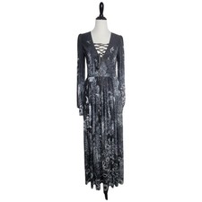 BlackMilk Fairytale Moon Mesh Bishop Maxi Dress Long Sleeve Size 8-10 M NWT