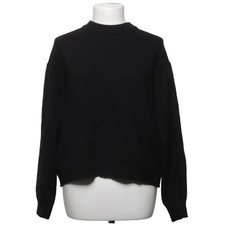 H&M, Strickpullover, Größe: M, Schwarz, Acryl/Elasthan/Polyester/Wolle #Ie1