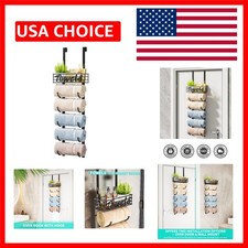 Durable Rust-Resistant Towel Rack - 6-Tier Organizer for Bathrooms Campers