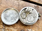 Antique Elgin 17J Open Face Pocket Watch Illinois Deco Case AS IS