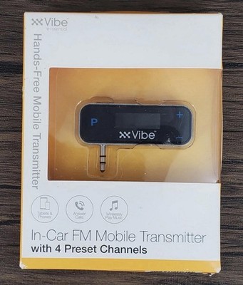 Vibe In-car FM Mobile Transmitter With 4 Preset Channels